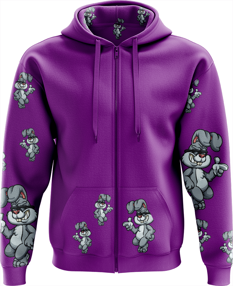 Rogue Rabbit Full Zip Hoodies Jacket - fungear.com.au