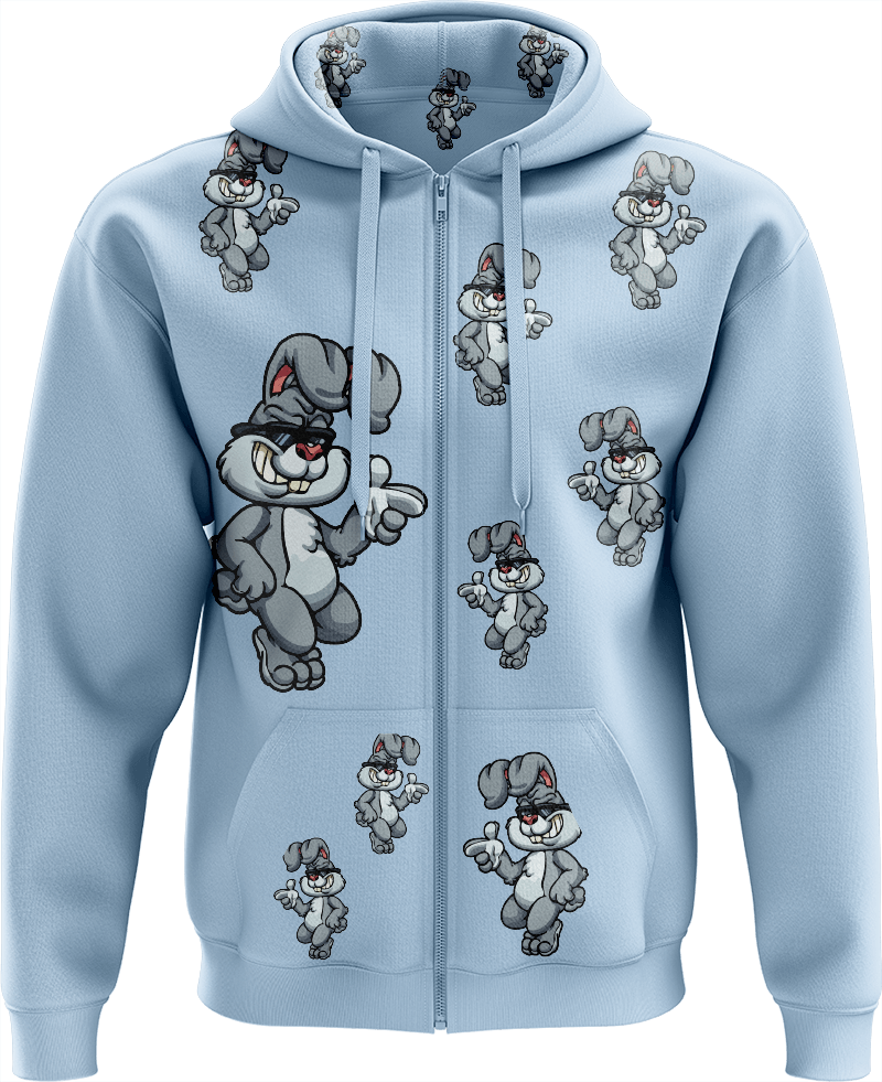 Rogue Rabbit Full Zip Hoodies Jacket - fungear.com.au