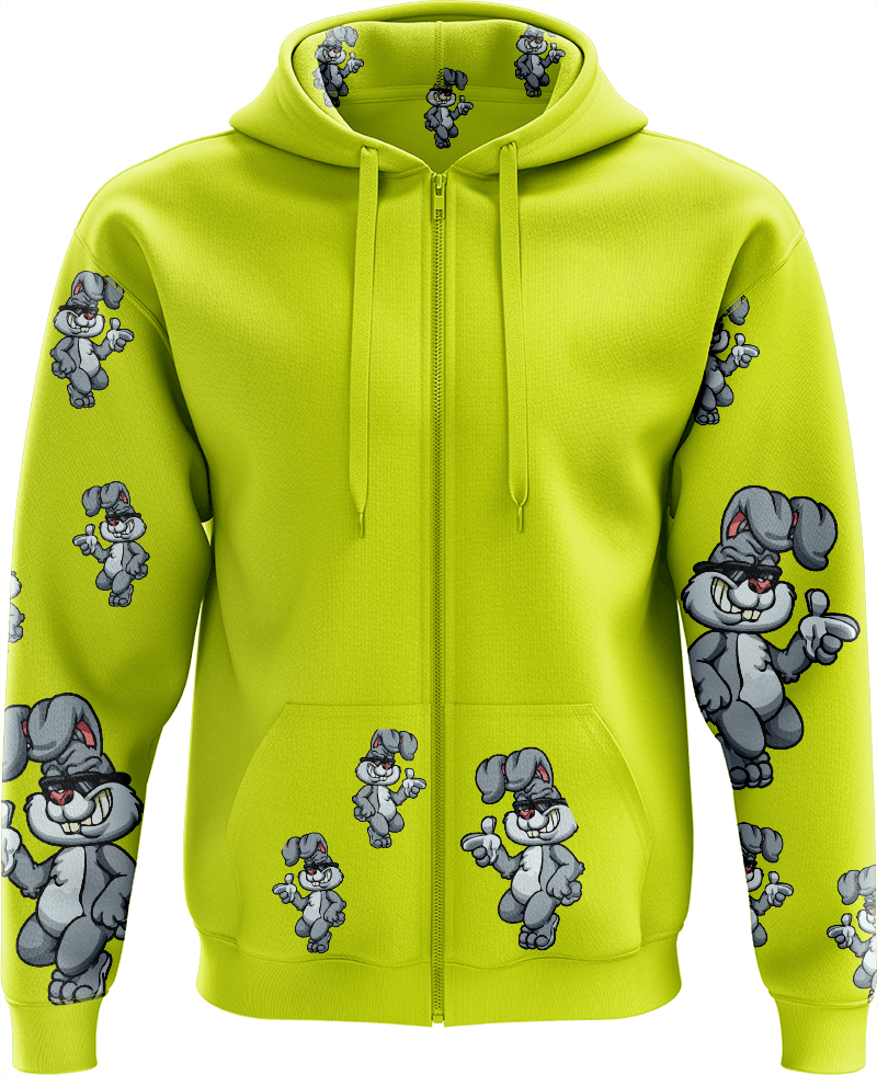 Rogue Rabbit Full Zip Hoodies Jacket - fungear.com.au