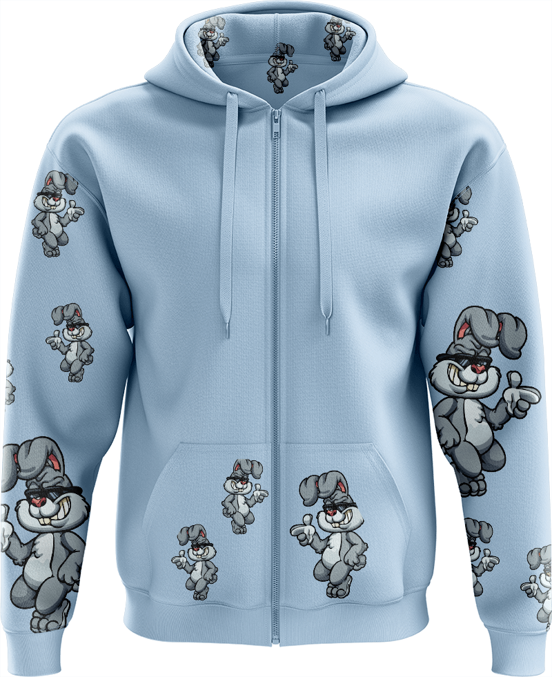 Rogue Rabbit Full Zip Hoodies Jacket - fungear.com.au