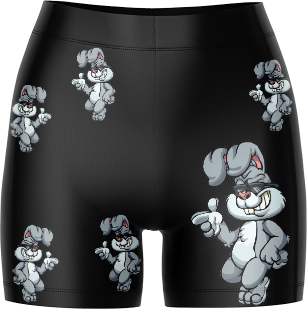 Rogue Rabbit Ladies Gym Shorts - fungear.com.au