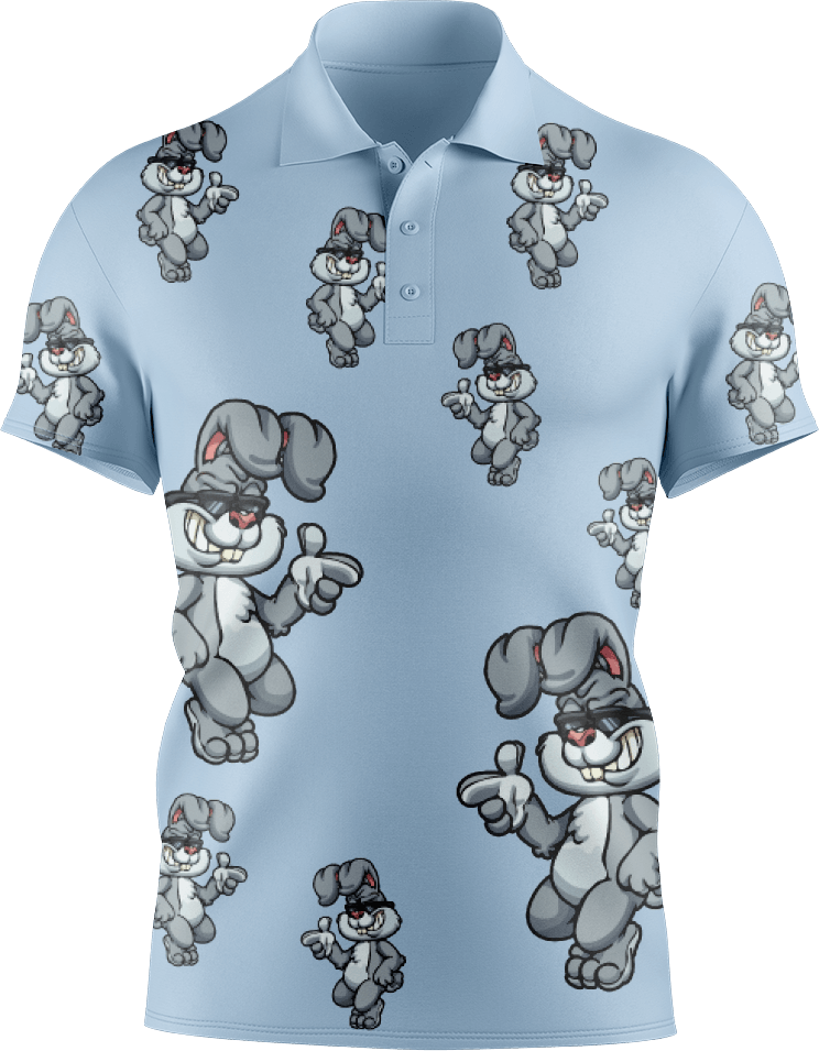Rogue Rabbit Men's Short Sleeve Polo - fungear.com.au