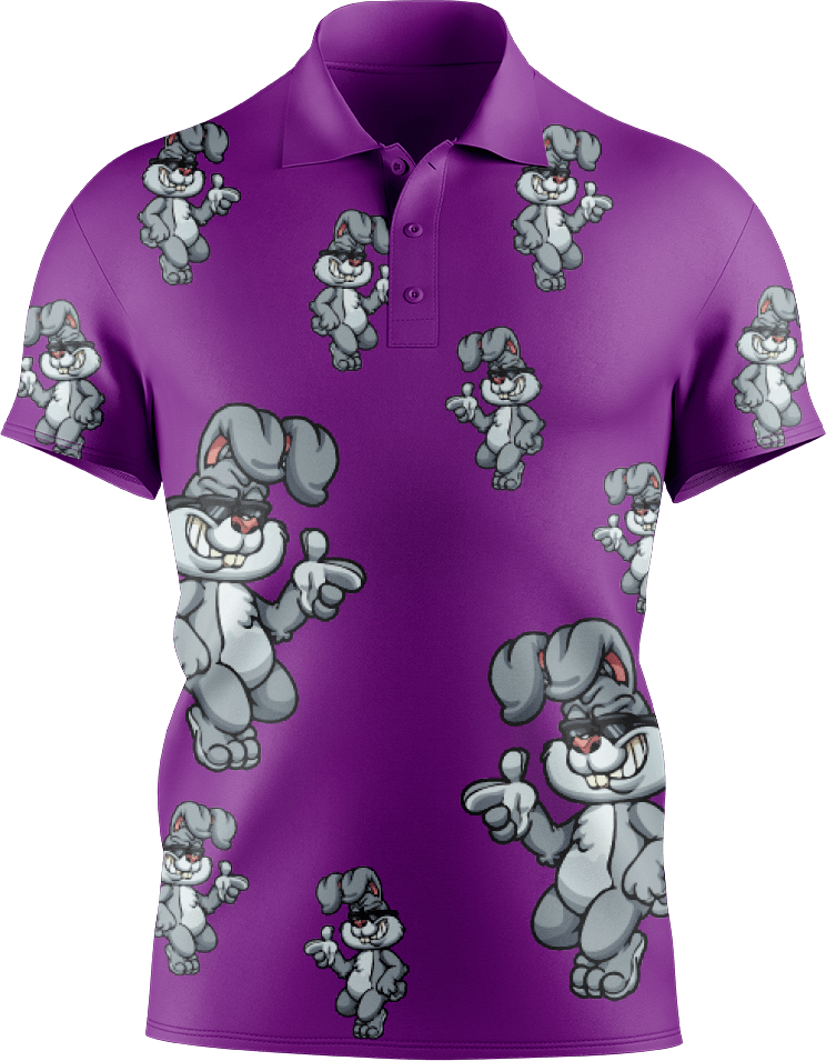 Rogue Rabbit Men's Short Sleeve Polo - fungear.com.au
