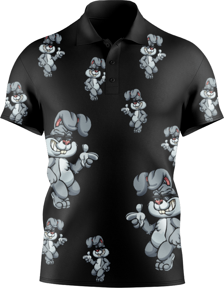 Rogue Rabbit Men's Short Sleeve Polo - fungear.com.au