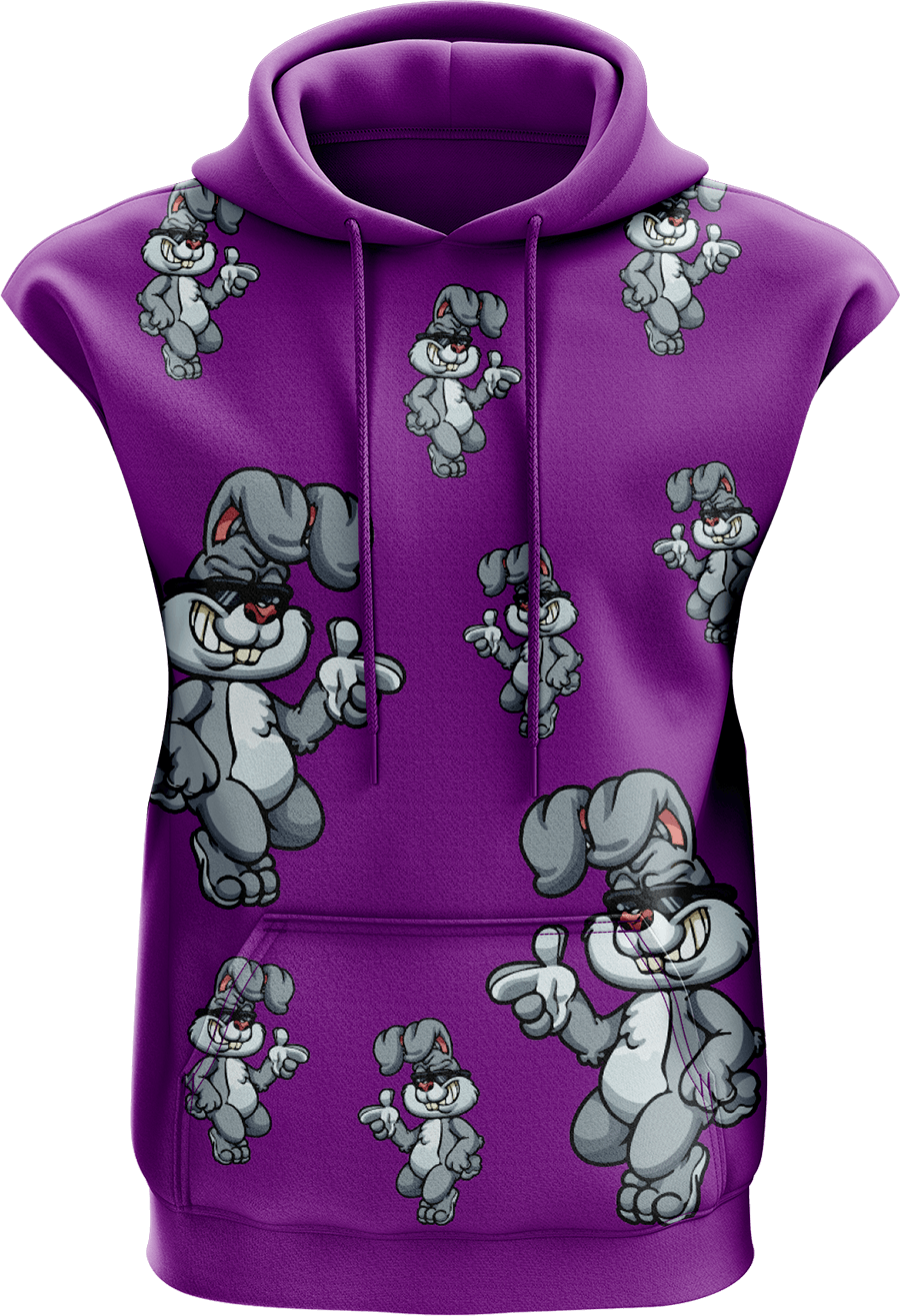 Rogue Rabbit Sleeveless Hoodie - fungear.com.au