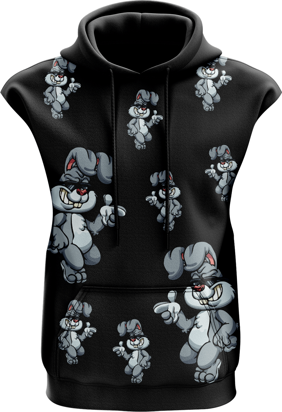 Rogue Rabbit Sleeveless Hoodie - fungear.com.au