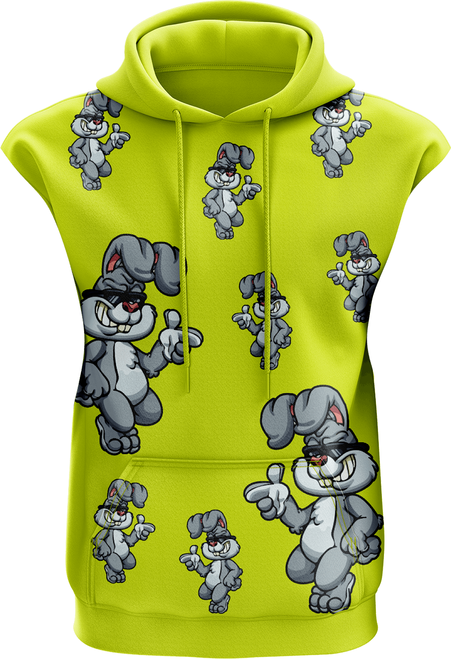 Rogue Rabbit Sleeveless Hoodie - fungear.com.au