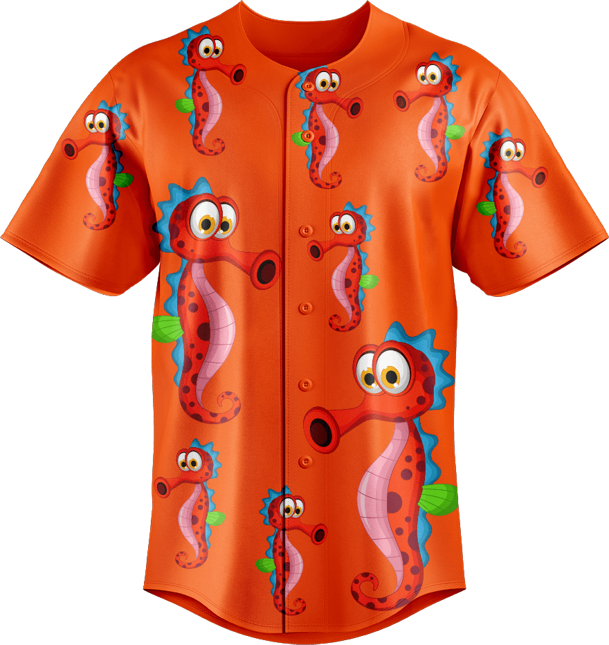 Sassy Seahorse Baseball Jerseys - fungear.com.au