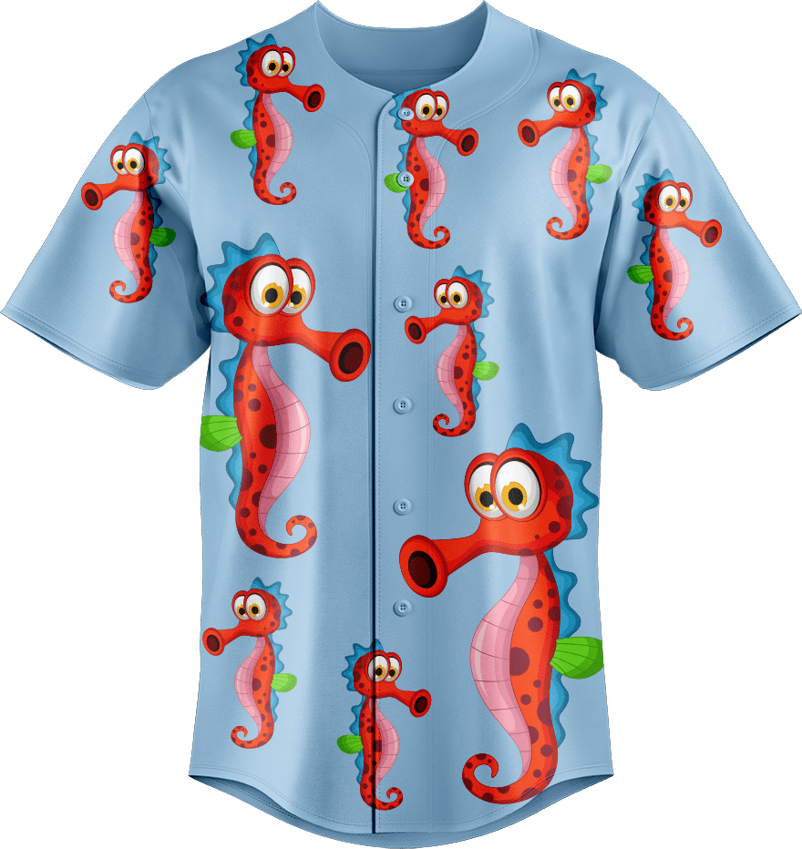 Sassy Seahorse Baseball Jerseys - fungear.com.au