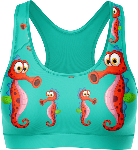 Sassy Seahorse Crop Top