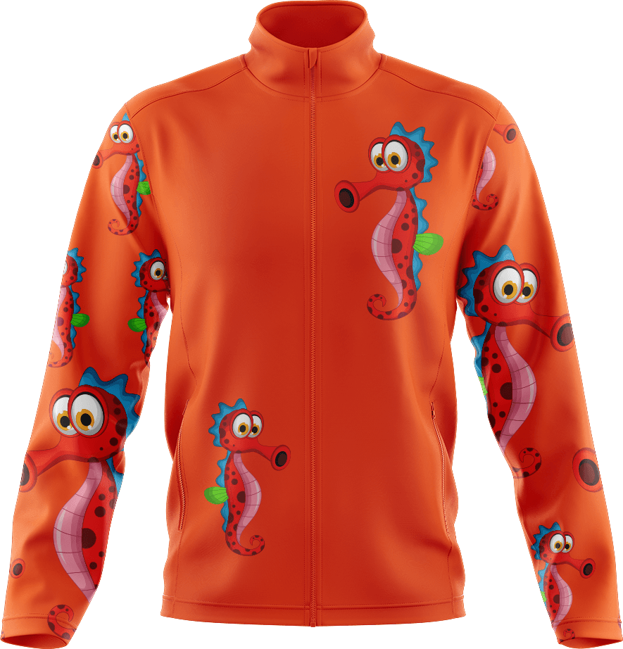 Sassy Seahorse Full Zip Track Jacket - fungear.com.au