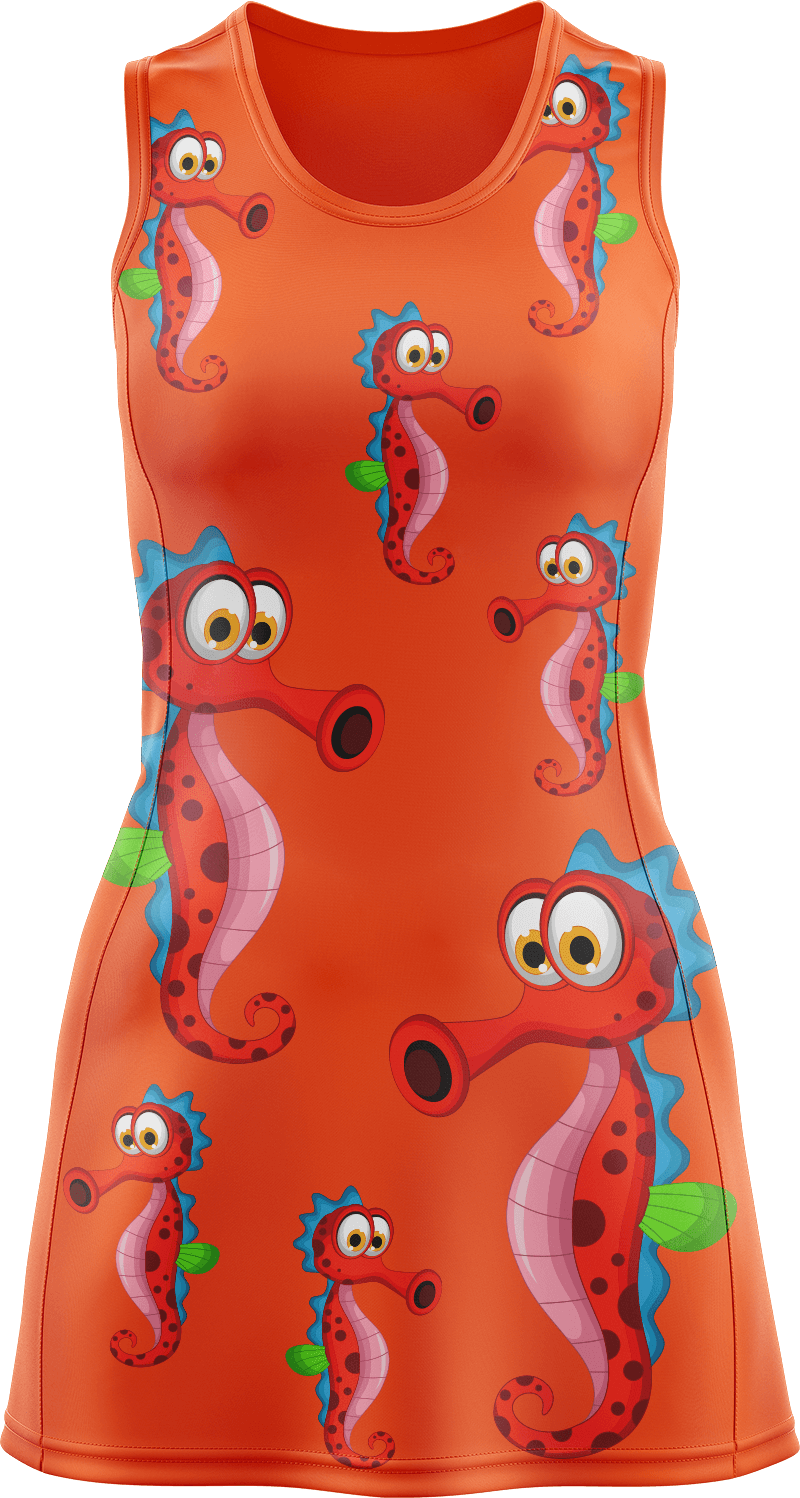 Sassy Seahorse Ladies Mini Dress - fungear.com.au