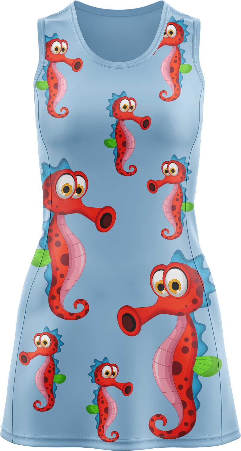 Sassy Seahorse Ladies Mini Dress - fungear.com.au