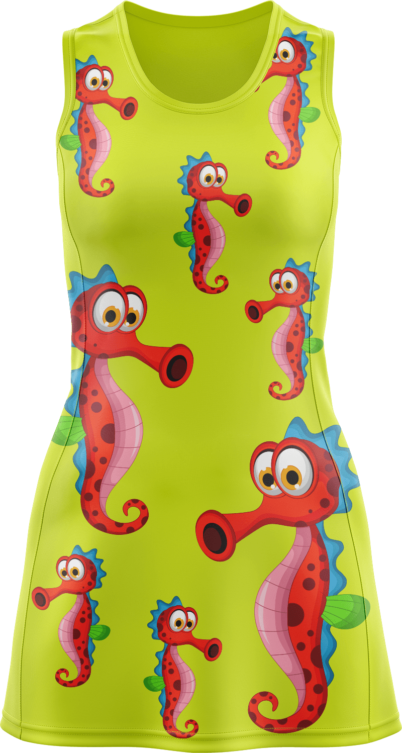 Sassy Seahorse Ladies Mini Dress - fungear.com.au