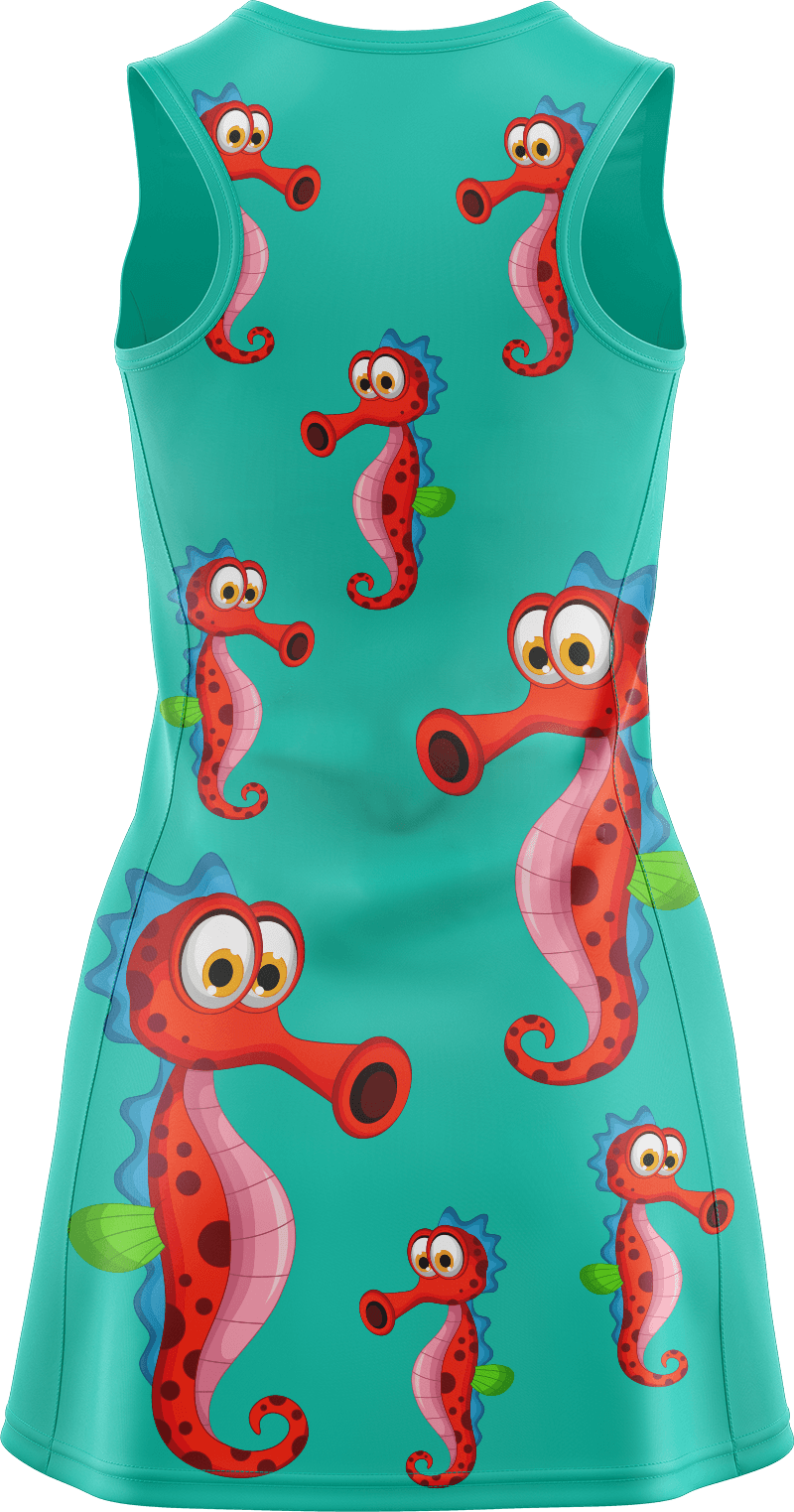 Sassy Seahorse Ladies Mini Dress - fungear.com.au
