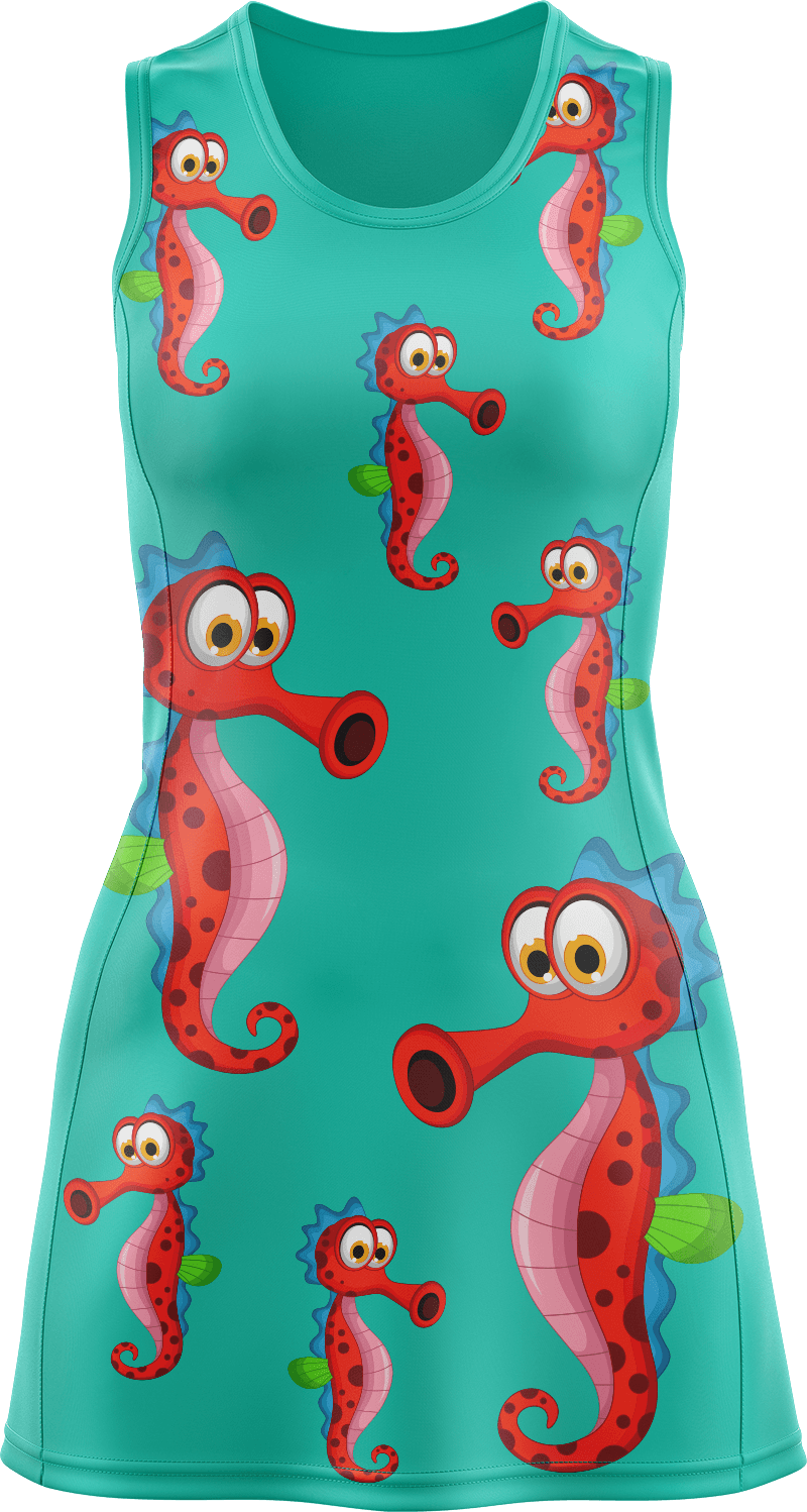 Sassy Seahorse Ladies Mini Dress - fungear.com.au