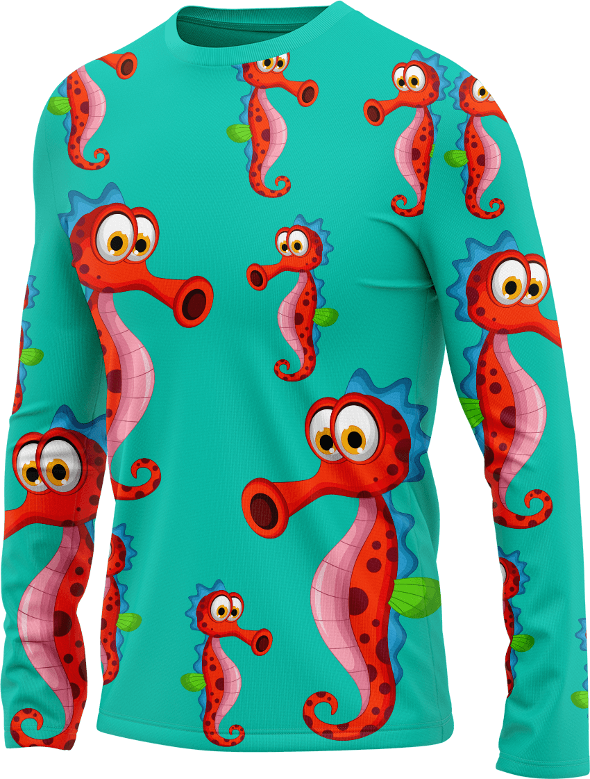 Sassy Seahorse Rash Shirt Long Sleeve