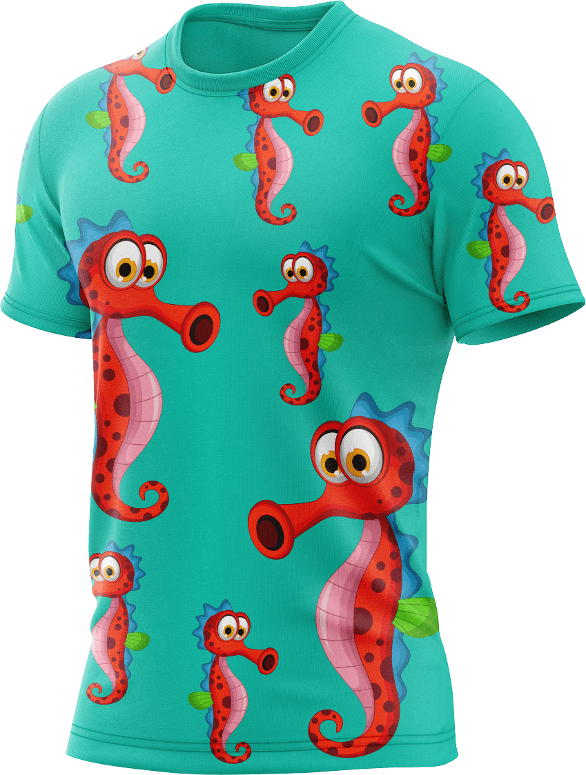Sassy Seahorse Rash Shirt Short Sleeve