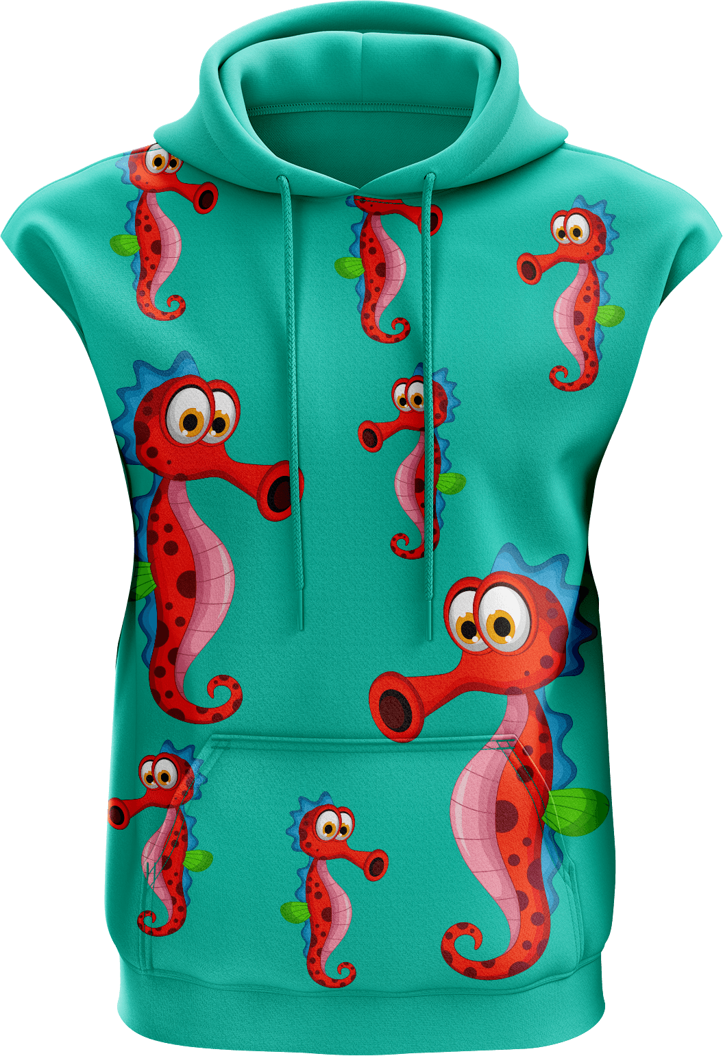 Sassy Seahorse Sleeveless Hoodie