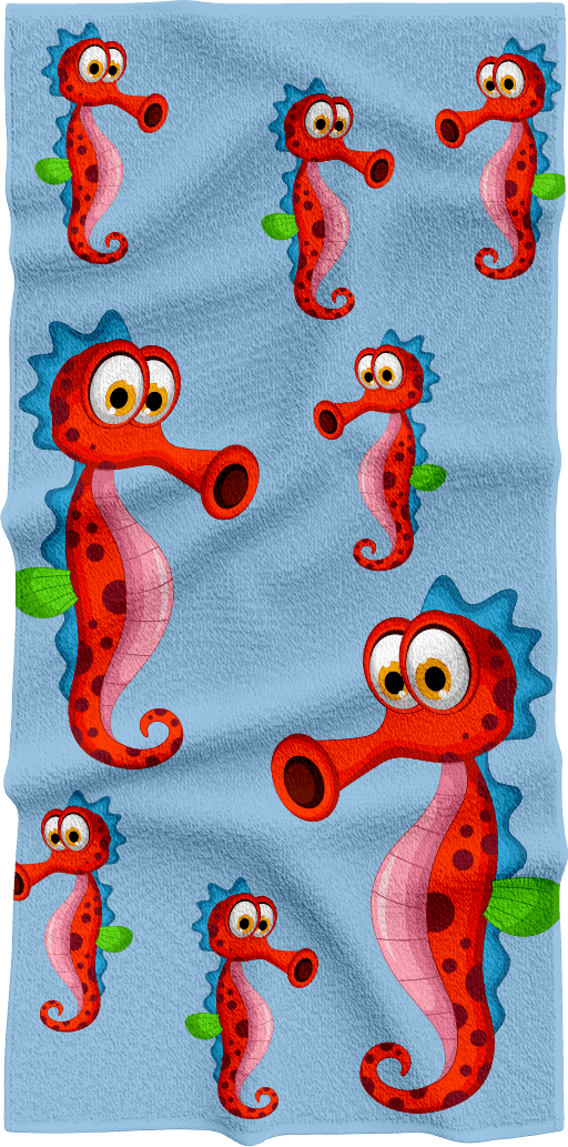 Sassy Seahorse Towels - fungear.com.au