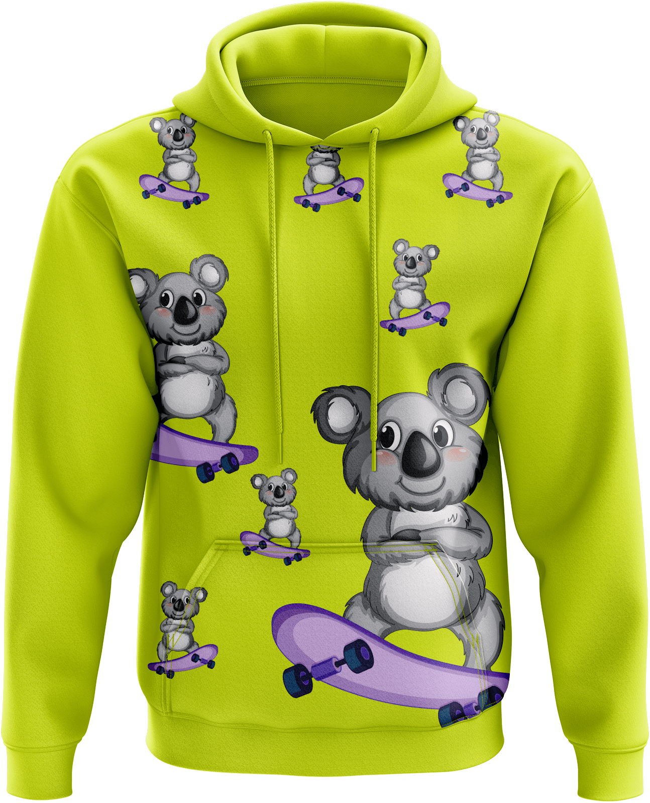 Skater Koala Hoodies - fungear.com.au