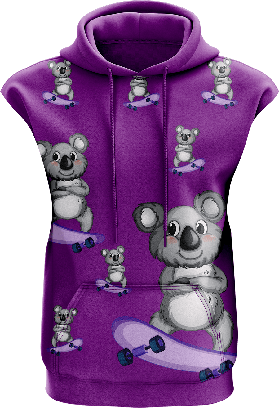 Skater Koala Sleeveless Hoodie