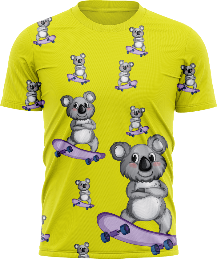 Skater Koala T shirts - fungear.com.au