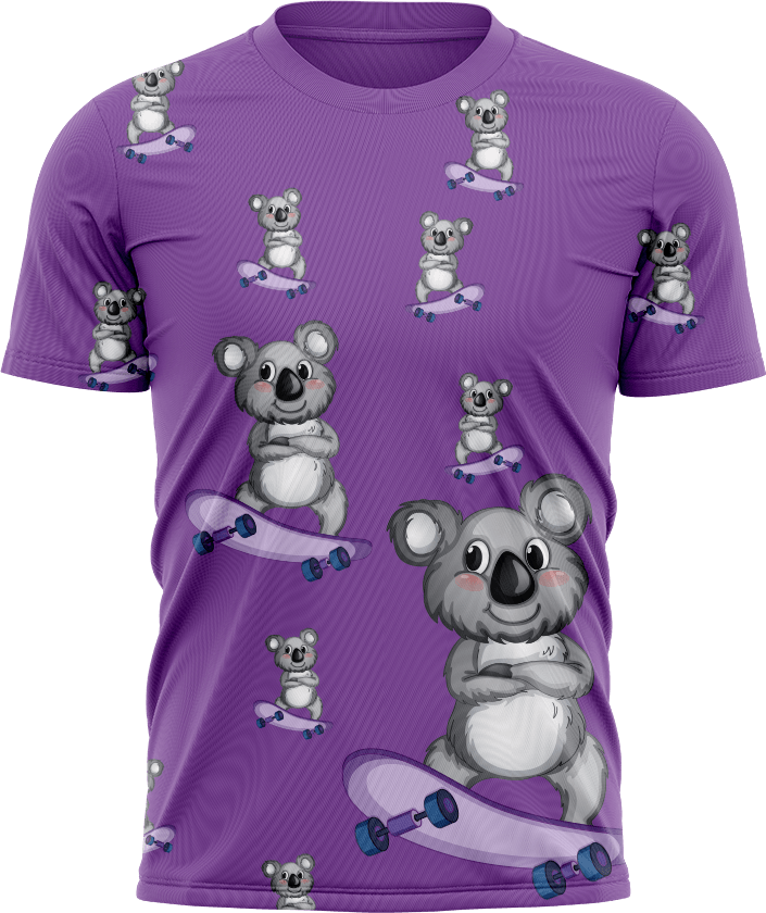 Skater Koala T shirts - fungear.com.au
