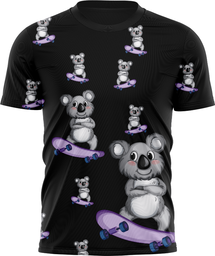 Skater Koala T shirts - fungear.com.au