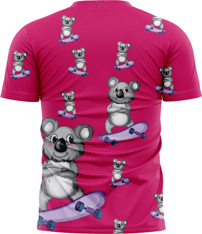 Skater Koala T shirts - fungear.com.au
