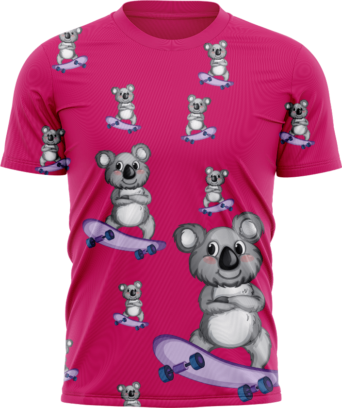 Skater Koala T shirts - fungear.com.au