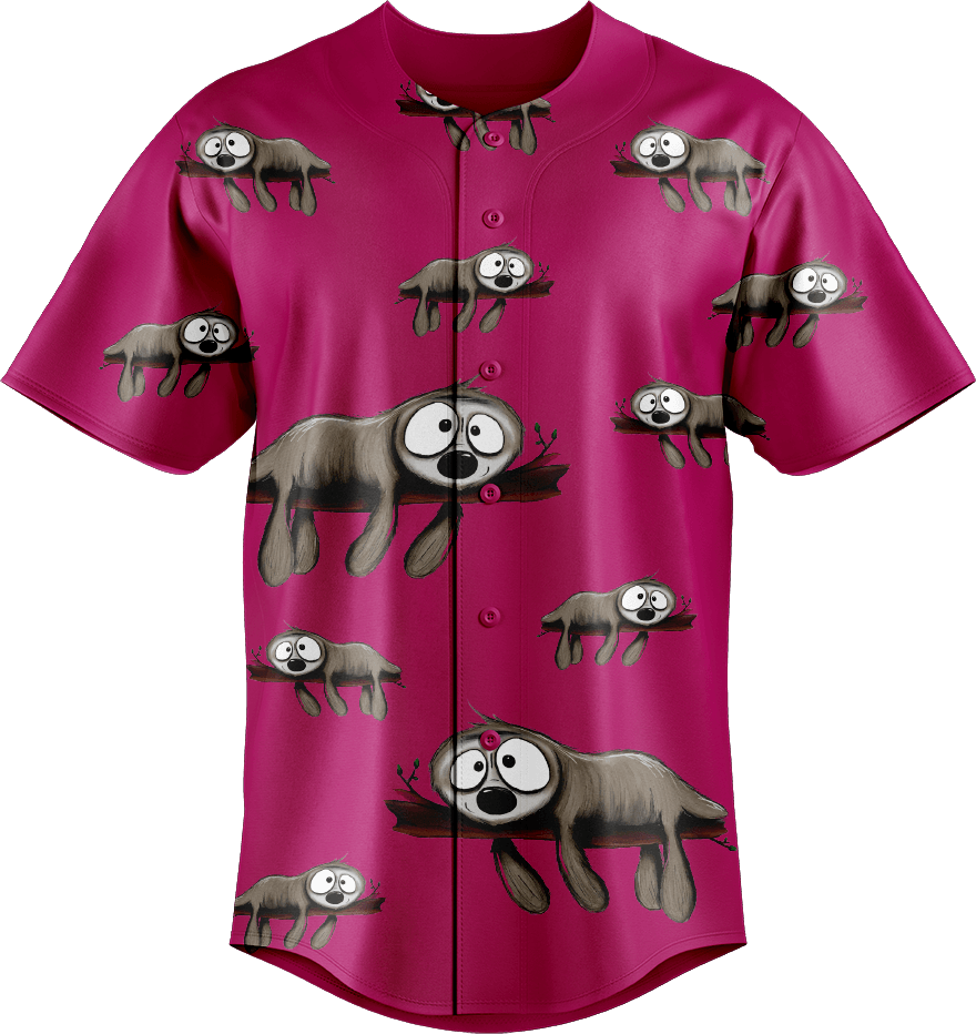 Snoozy Sloth Baseball Jerseys - fungear.com.au