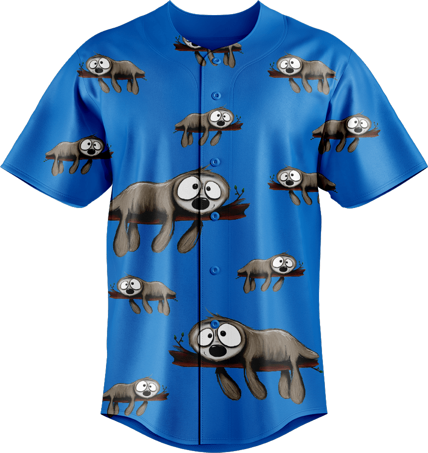 Snoozy Sloth Baseball Jerseys - fungear.com.au