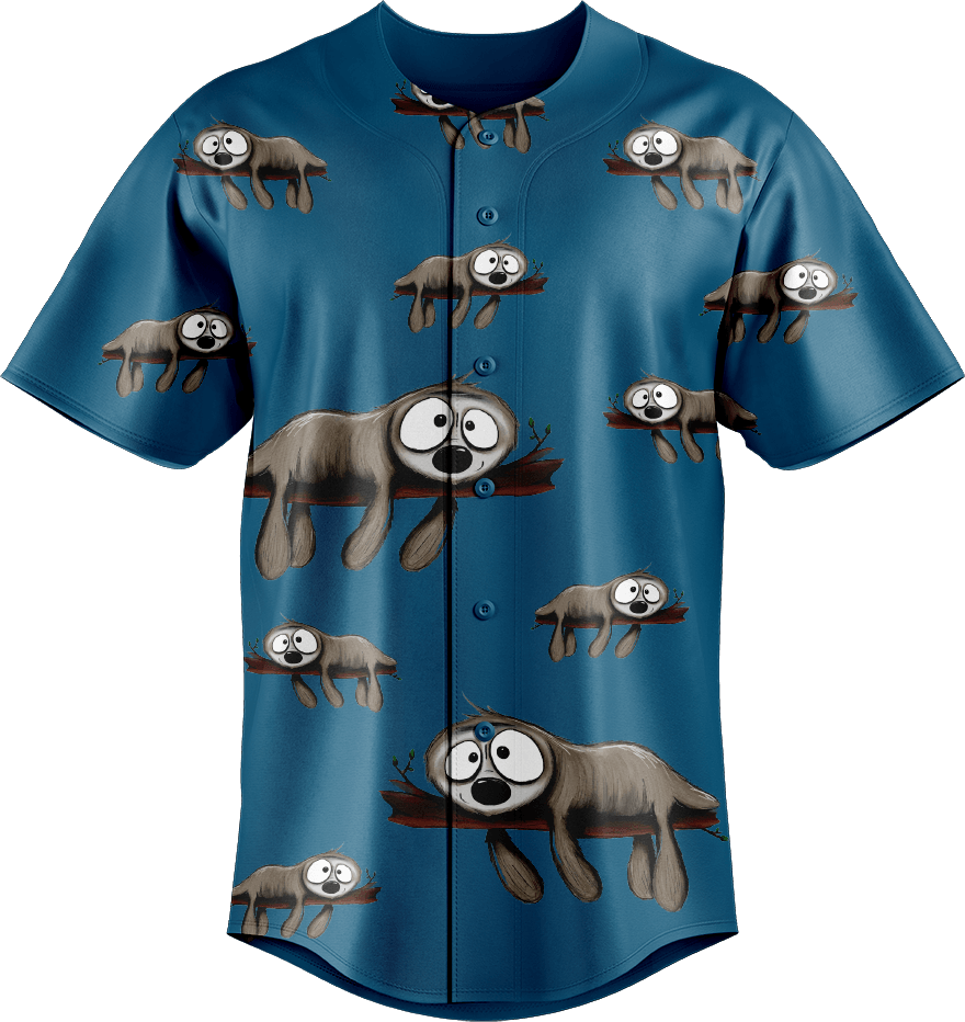 Snoozy Sloth Baseball Jerseys - fungear.com.au