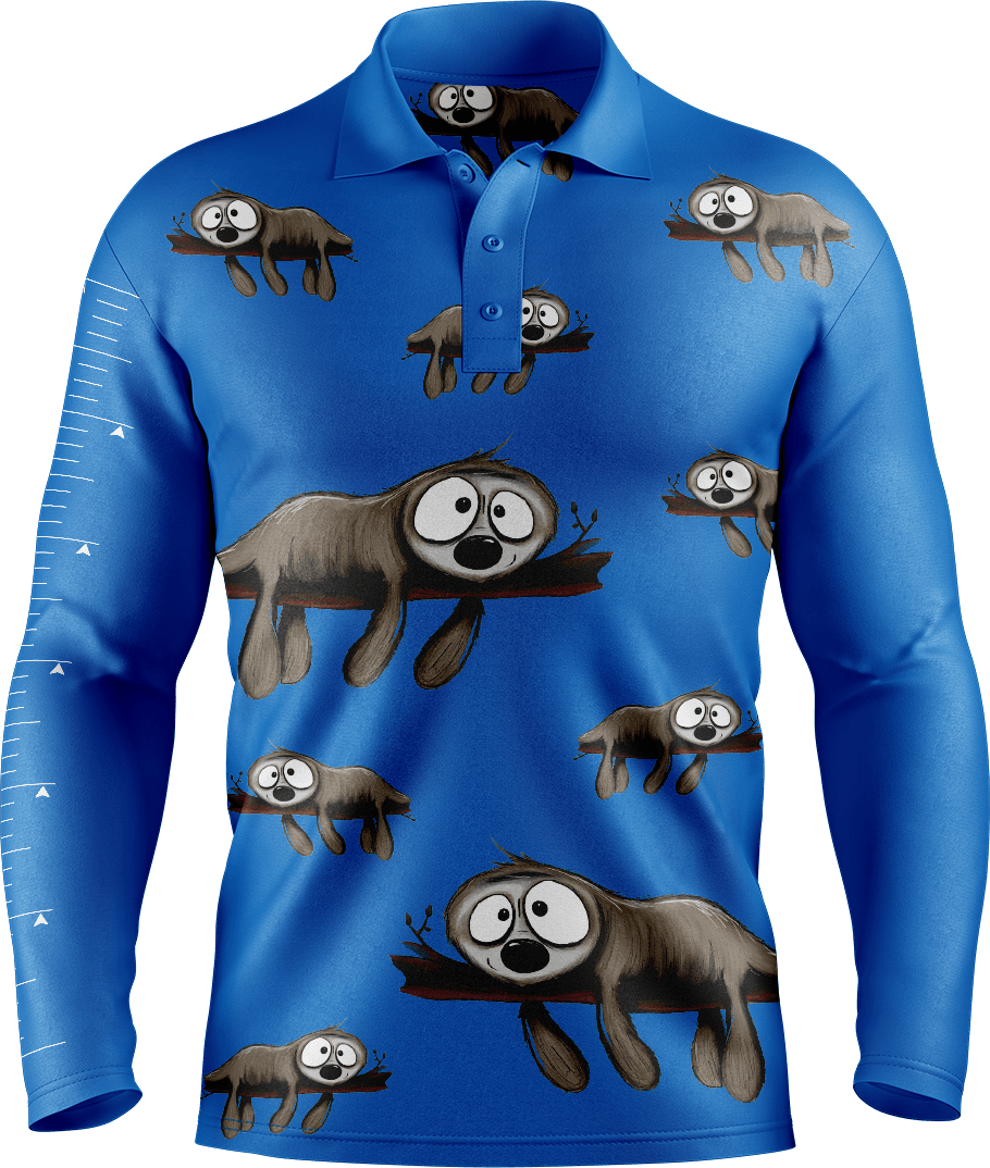 Snoozy Sloth Fishing Shirts - fungear.com.au