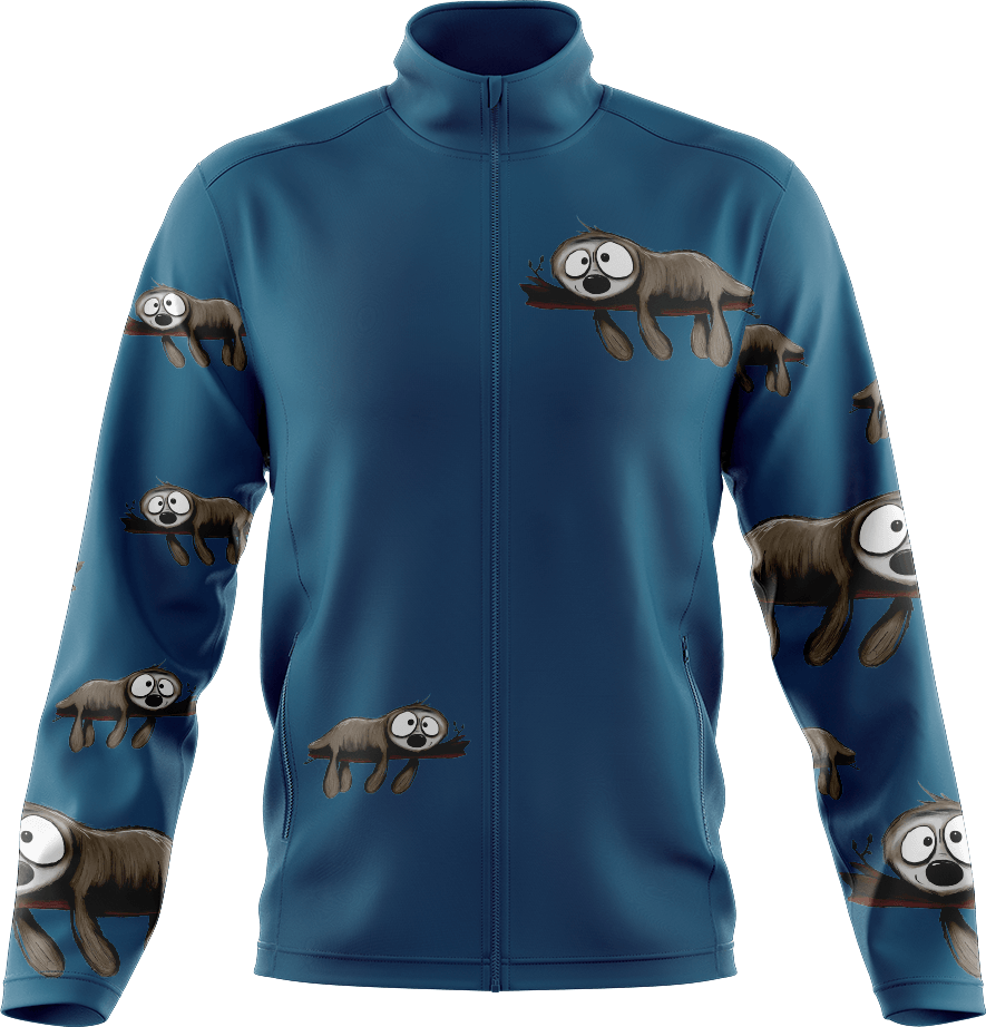 Snoozy Sloth Full Zip Track Jacket - fungear.com.au