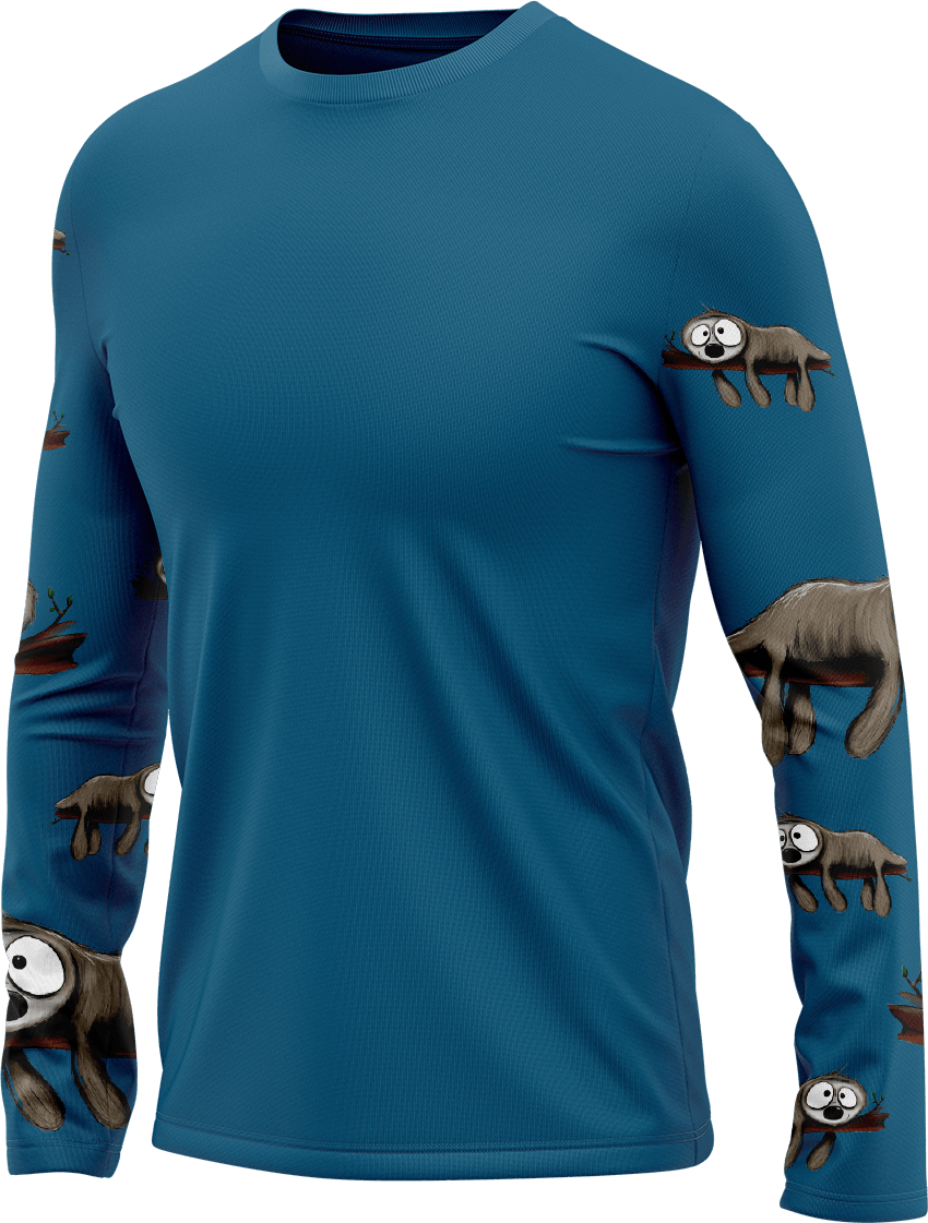 Snoozy Sloth Rash T-Shirt Long Sleeve - fungear.com.au