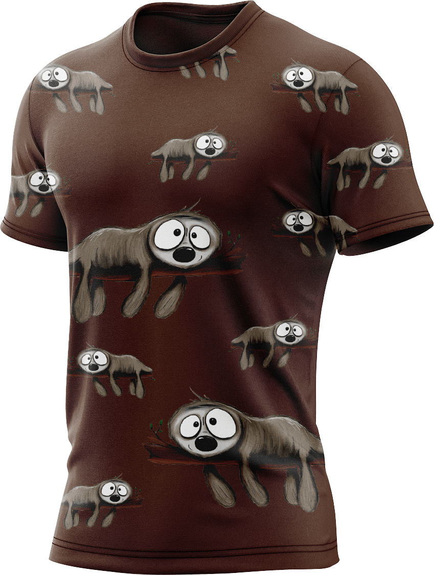 Snoozy Sloth Rash Shirt Short Sleeve