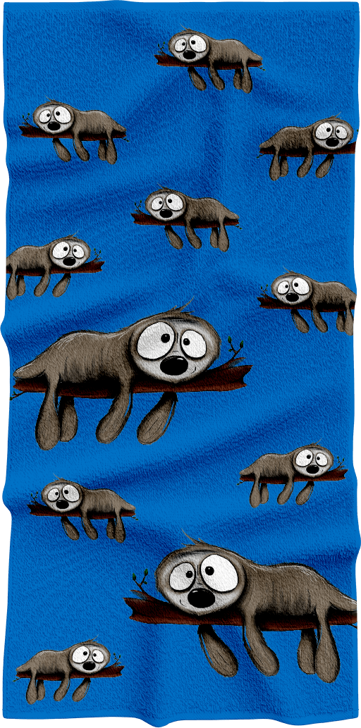 Snoozy Sloth Towels - fungear.com.au