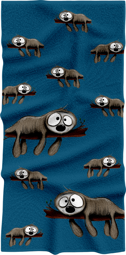 Snoozy Sloth Towels - fungear.com.au