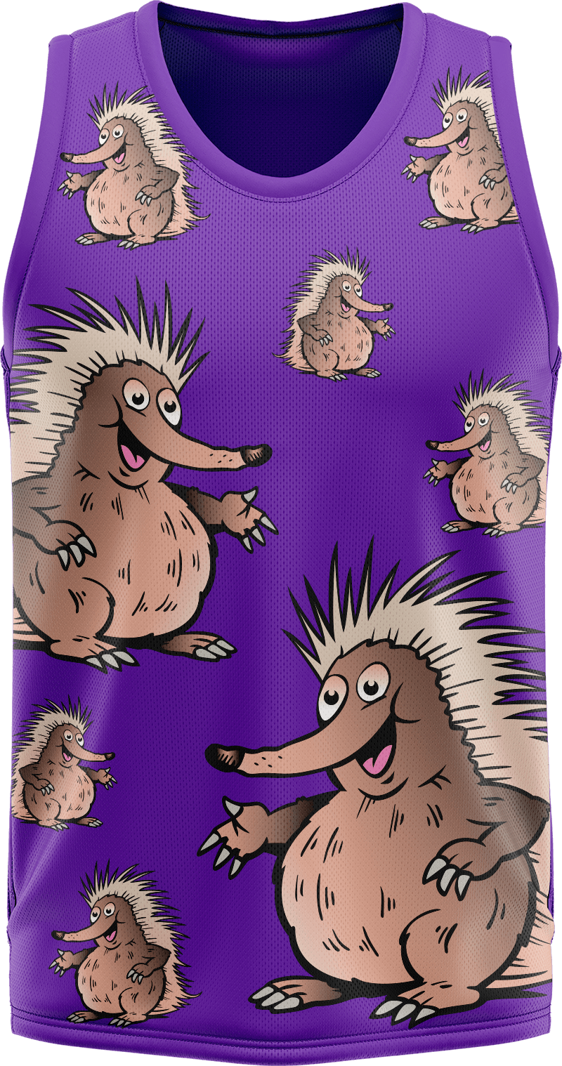 Spunky Echidna Basketball Jersey - fungear.com.au