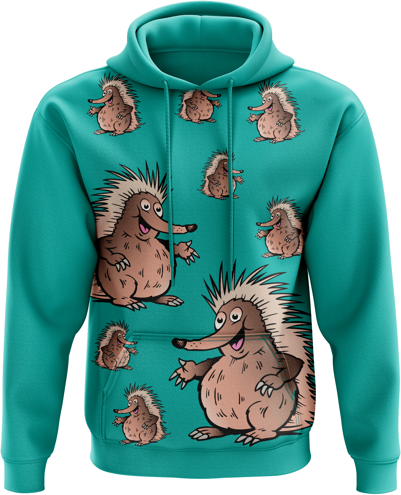 Spunky Echidna Hoodies - fungear.com.au