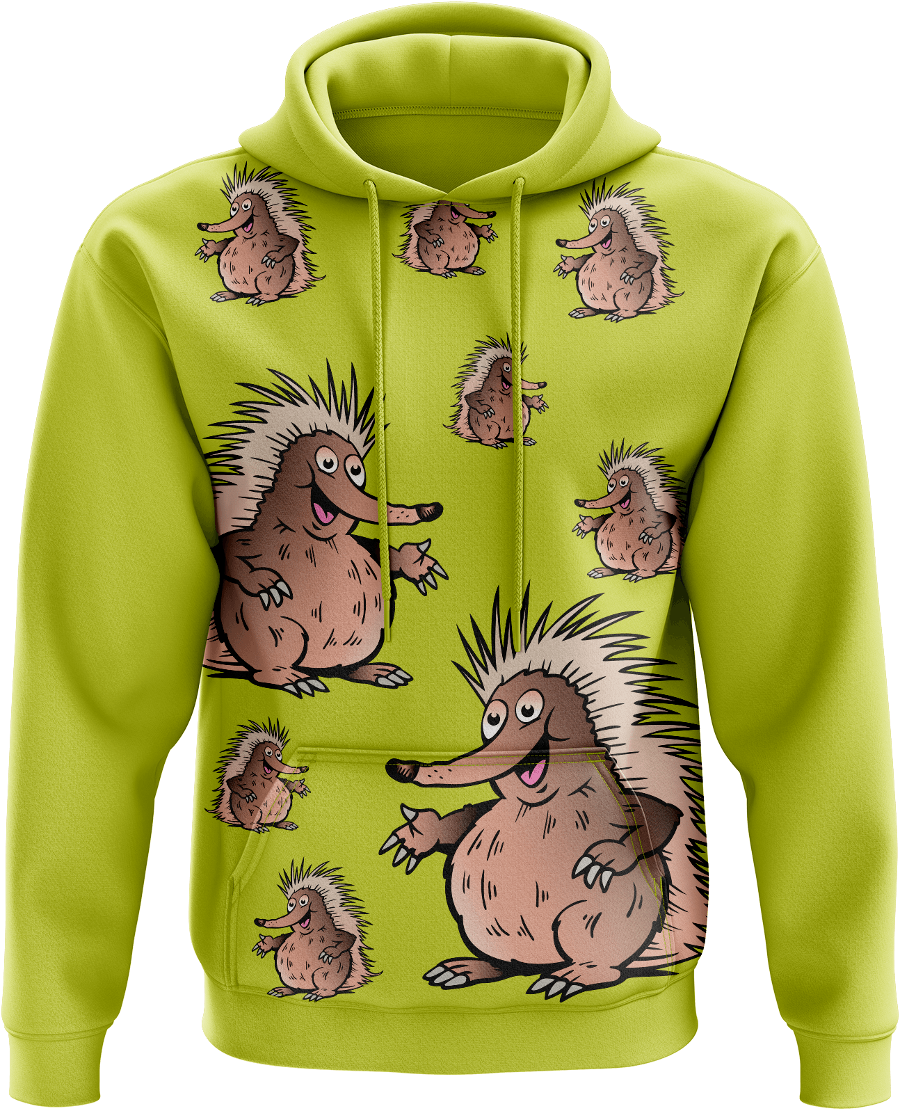 Spunky Echidna Hoodies - fungear.com.au