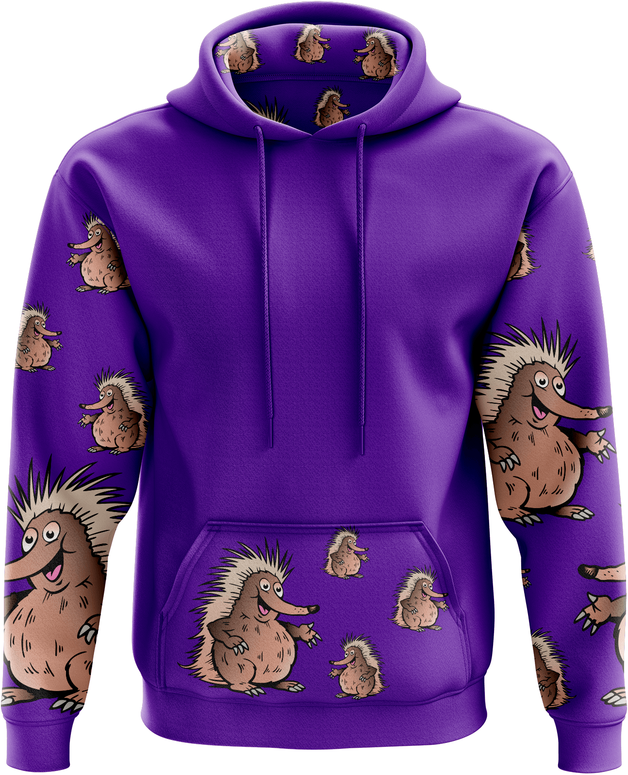 Spunky Echidna Hoodies - fungear.com.au