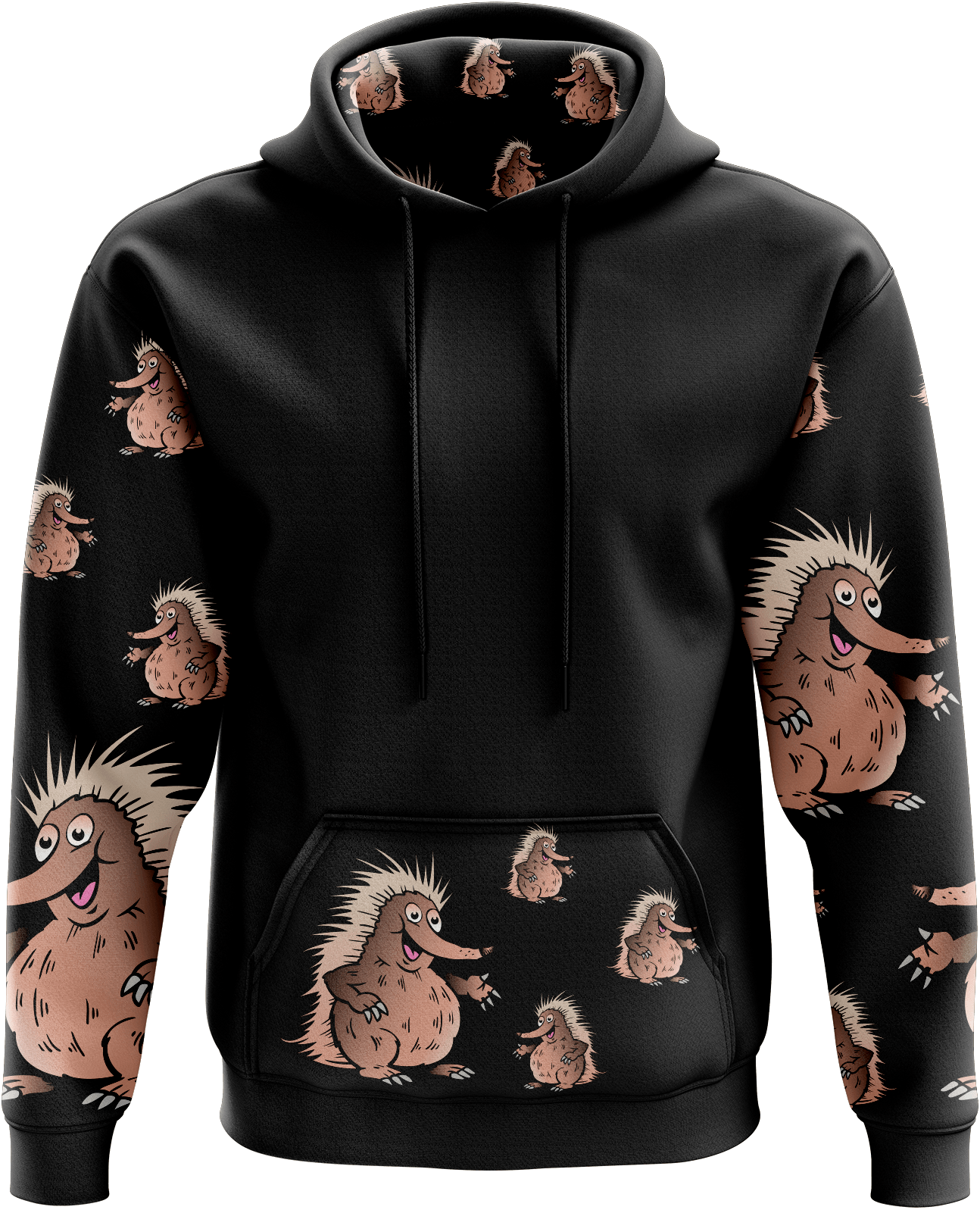 Spunky Echidna Hoodies - fungear.com.au