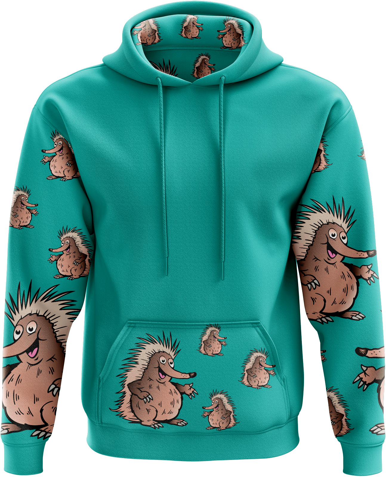 Spunky Echidna Hoodies - fungear.com.au