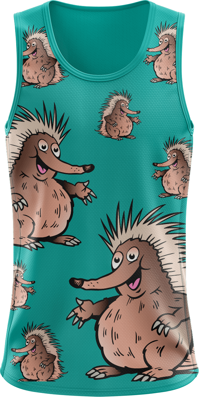 Spunky Echidna Singlets - fungear.com.au