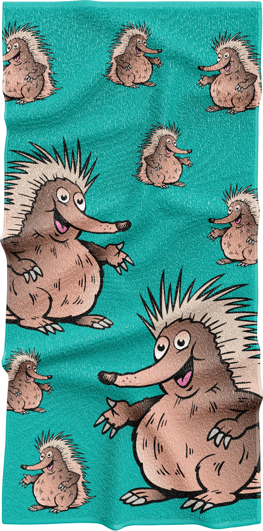 Spunky Echidna Towels