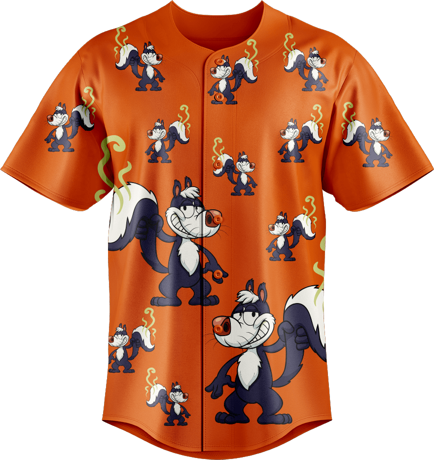 Stinky Skunk Baseball Jerseys - fungear.com.au