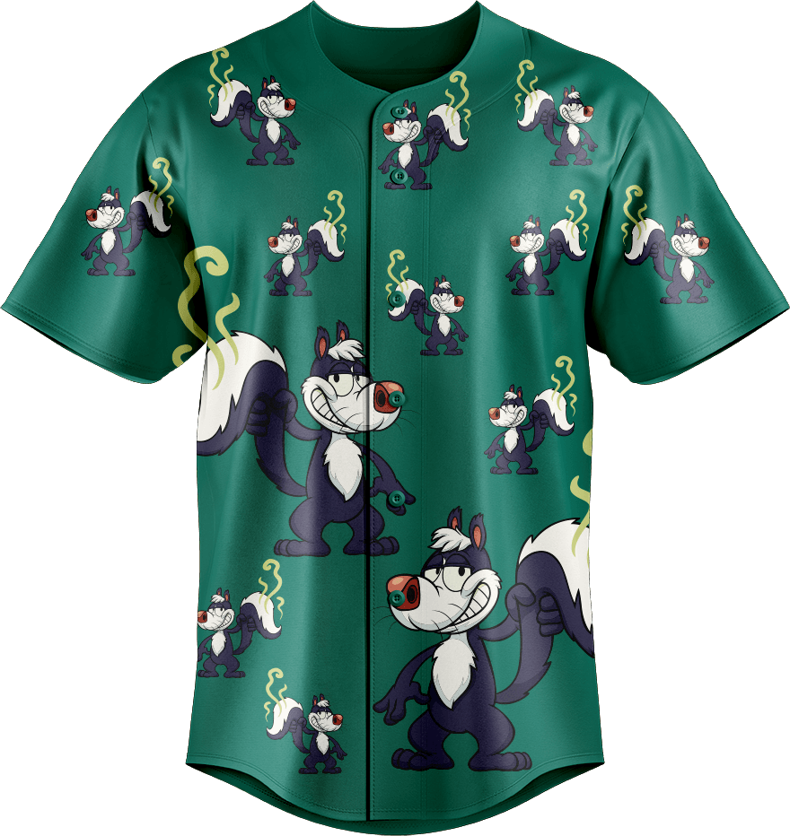 Stinky Skunk Baseball Jerseys - fungear.com.au